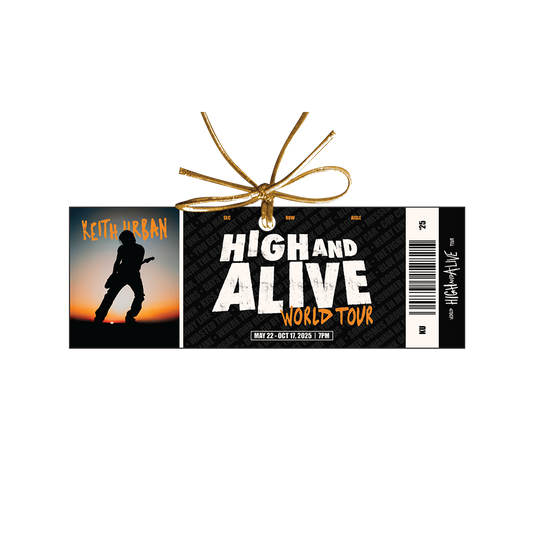HIGH AND ALIVE WORLD TOUR 2025 Ticket Ornament